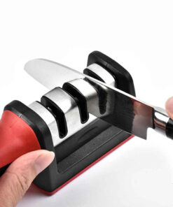 Afilador De Cuchillos Tijera Acero Mango