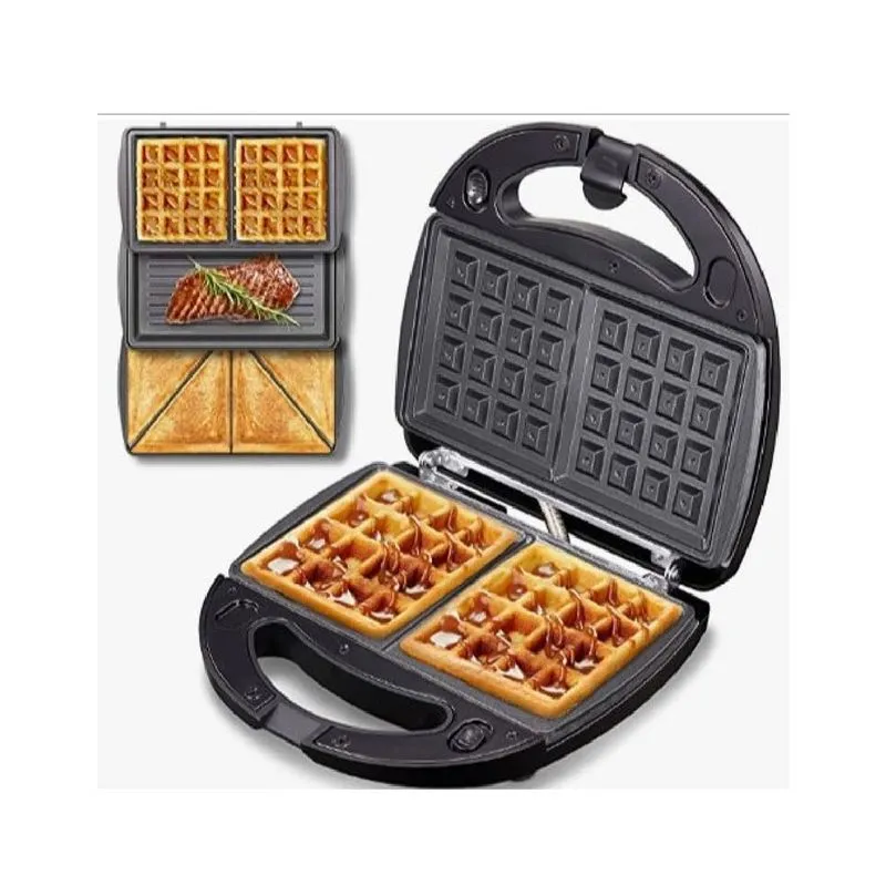 Sanduchera Waflera Tostadora 3 en 1