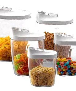 Set de 5 Recipientes Herméticos para Alimentos