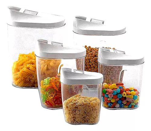 Set de 5 Recipientes Herméticos para Alimentos