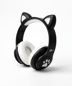 Diadema Inalámbrica con Orejas de Gato y Luz LED