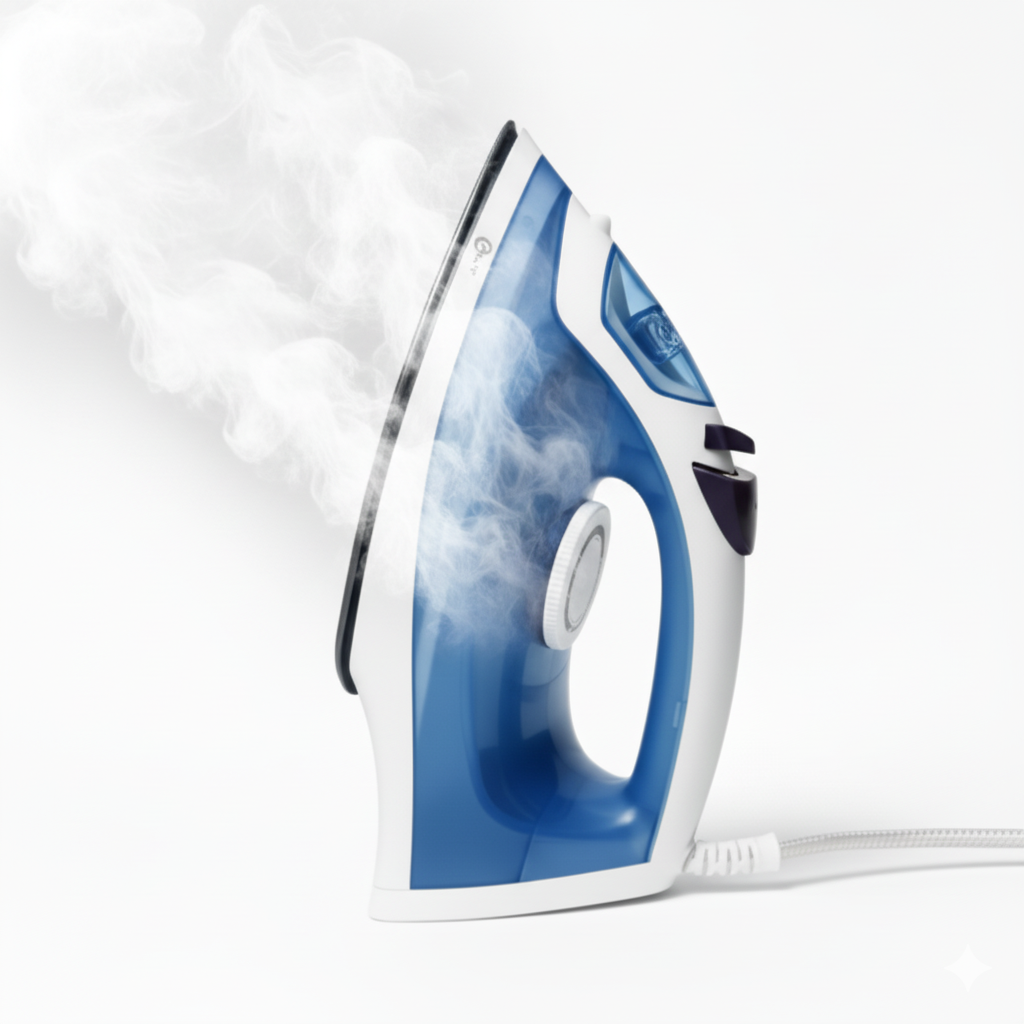 Plancha de Vapor Eléctrica con Base Cerámica