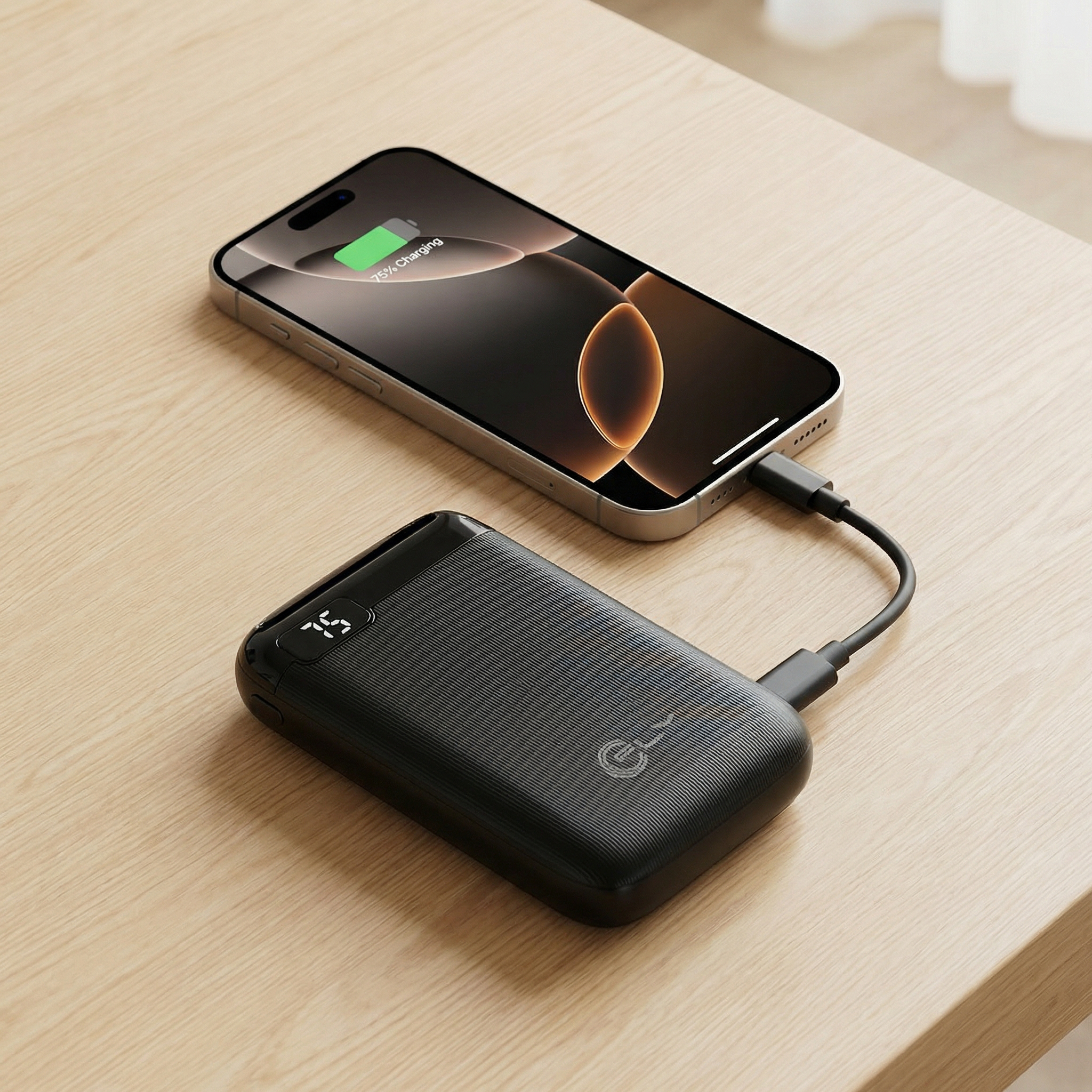 Power Bank Compacto 5000 mAh con Pantalla LED - Image 2