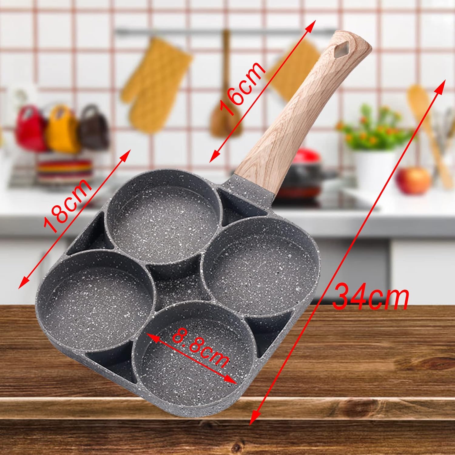 Sartén Antiadherente con 4 Cavidades para Desayuno - Image 4