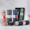Termo de Acero Inoxidable 500 ml con 2 Tazas