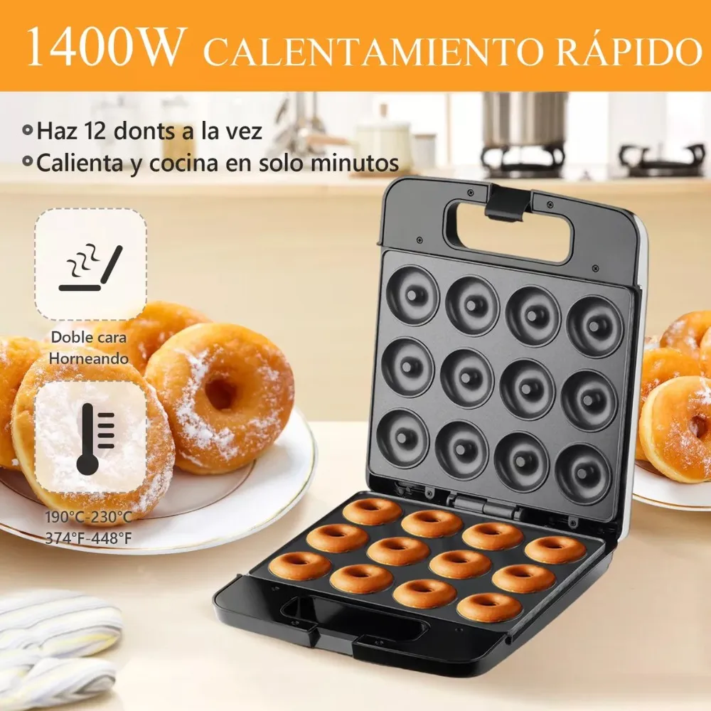 Máquina para Mini Donas 12 Porciones 1400 W - Image 2